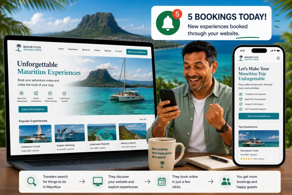 tourism website design mauritius