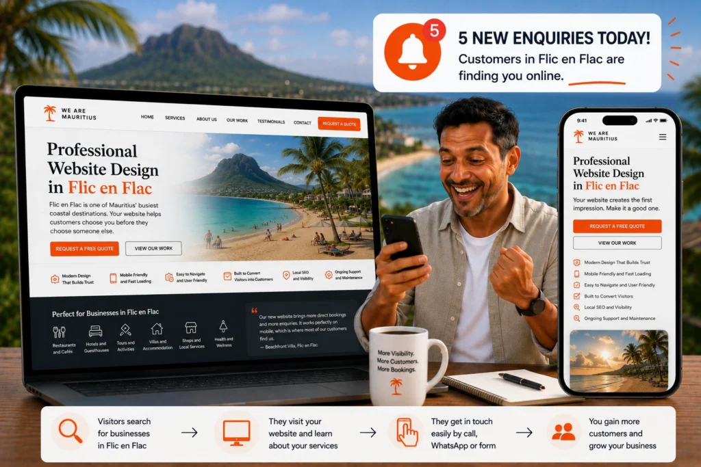 website design flic en flac