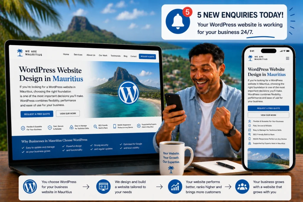 wordpress website mauritius